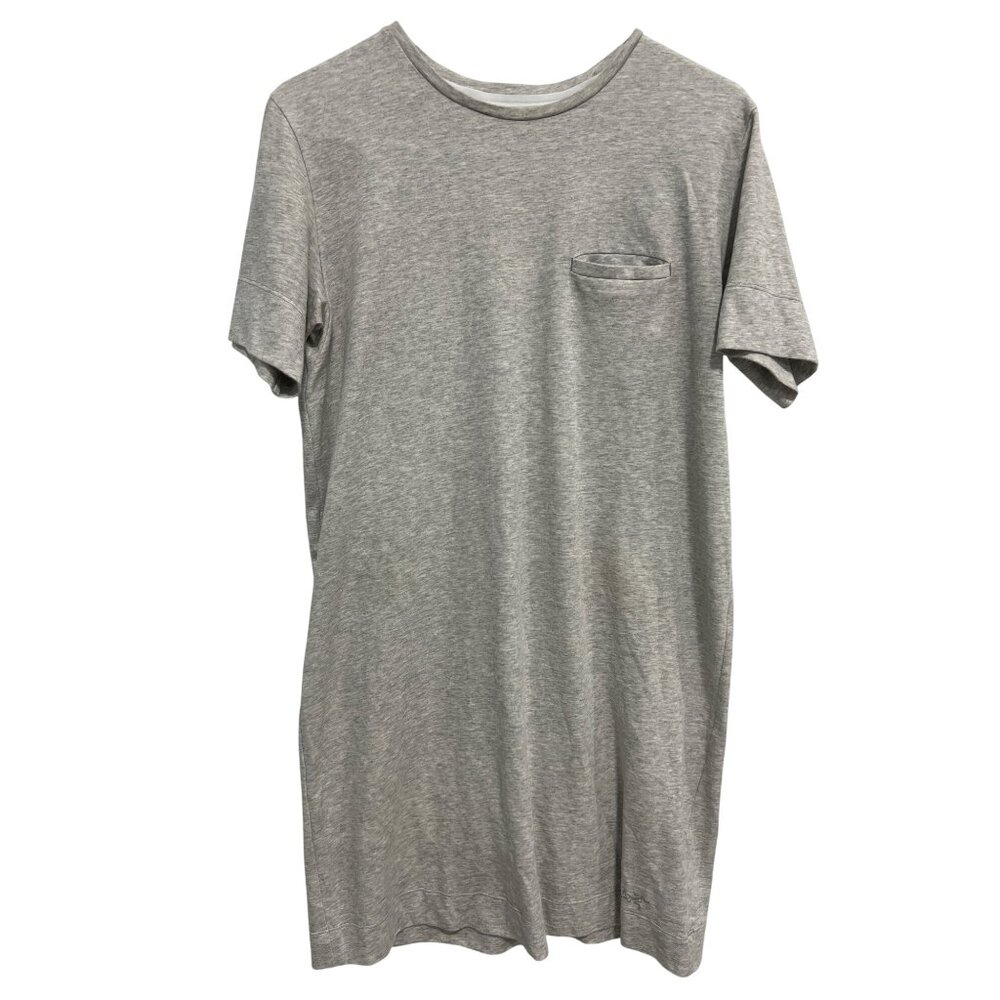 Arcteryx Cela Dress Size Medium Crew Short Sleeve Pocket Tunic Tee Heather Gray